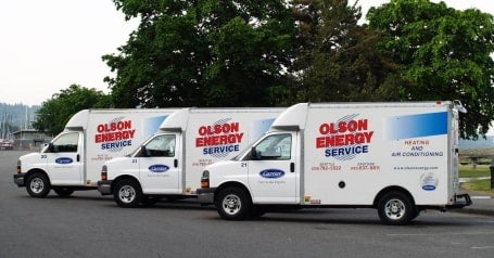 Olson Energy Trucks HVAC Service Trucks | Olson Energy Service