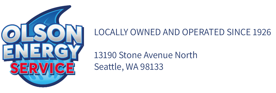 Olson Energy Logo with tagline and address